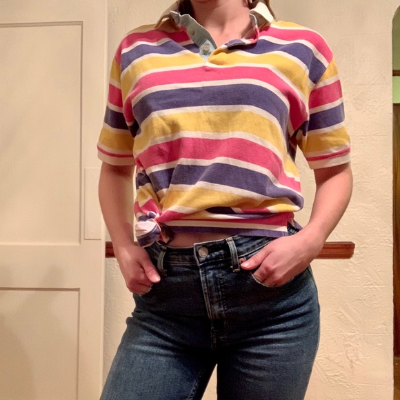 90’s colorblock polo - Picture 1 of 2